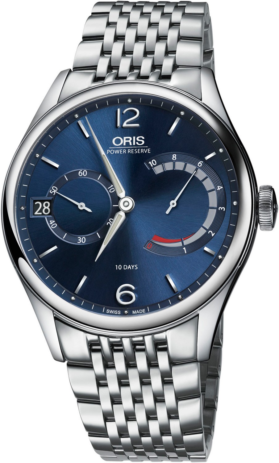 ORIS ARTELIER Мужские швейцарские часы, механика с ручным заводом механизм, сталь, 43 мм